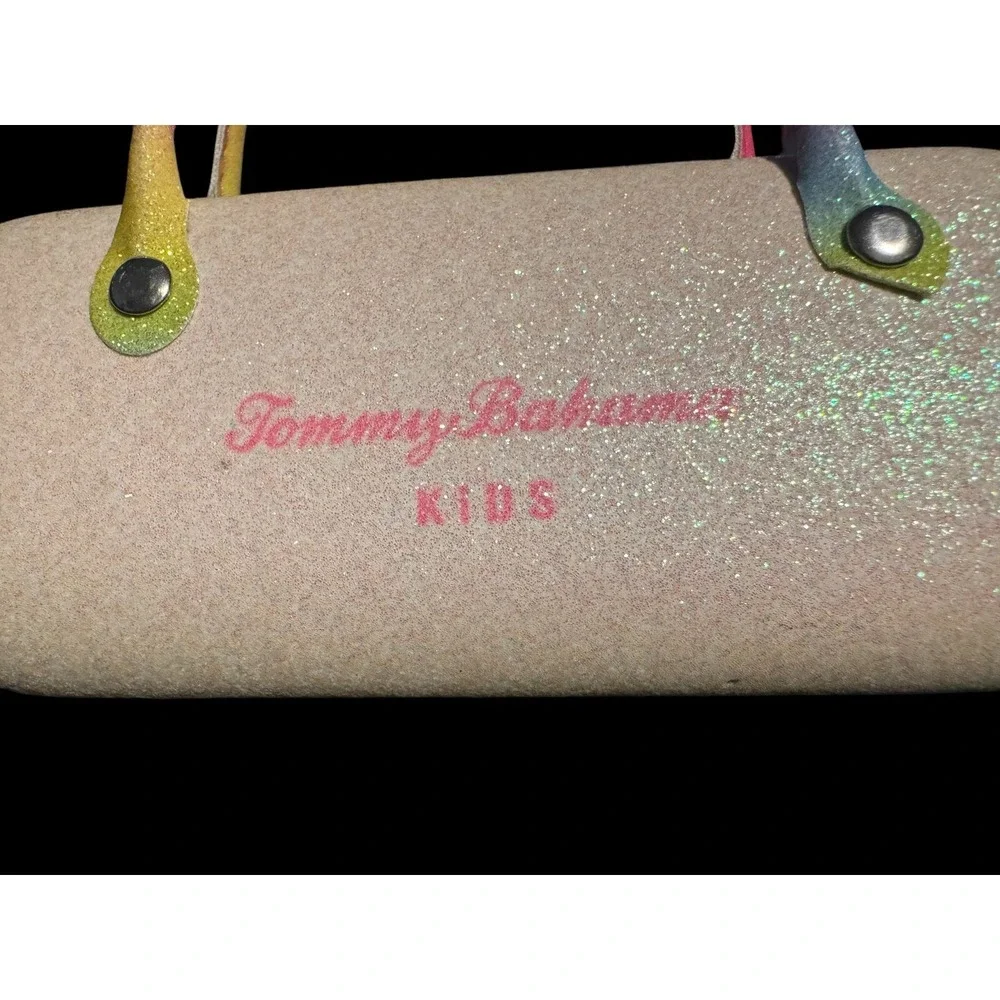 Tommy Bahama Kids Eyeglasses Hard Case Aloha Theme Pineapple Colorful Glitter